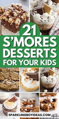 Smores desserts are perfect for any occasion. Discover easy s'mores recipes like s'mores bars, s'mores cookies, and s'mores cupcakes. Indulge in s'mores brownies, s'mores dip, and no-bake s'mores desserts. Try s'mores cheesecake, s'mores pie, and s'mores ice cream for a sweet treat. Must try these campfire desserts. Create indoor s'mores recipes, s'mores parfait, and s'mores trifle. Experiment with s'mores bark and other creative s'mores ideas and add a variety to your summer desserts. Easy Smores Dessert, Smores Desserts, Smores Recipes, Summer Smores, Easy Smores, S Mores Cupcakes, Desserts For Kids, S Mores Bars, S Mores Cookies