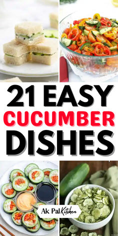 Cucumber recipes are refreshing and versatile. Discover healthy cucumber snacks, cucumber salads, and cucumber appetizers perfect for summer. Try easy summer recipes like cucumber soup, cucumber gazpacho, and cucumber smoothies. Make refreshing cucumber drinks and cucumber detox water. Enjoy cucumber side dishes, cucumber dips, and cucumber sandwiches. Explore cucumber pickles, cucumber sushi, and cucumber salsas. Find simple and creative ways to enjoy cucumbers in your meals. Cucumber Recipes Snacks, Appetizer Recipes Cucumber, Quick Cucumber Recipes, Using Up Cucumbers, Beach Healthy Snacks, Cucumber Healthy Snacks, Cucumber And Tomato Recipes, Ways To Use Cucumbers, What To Do With Cucumbers From Garden