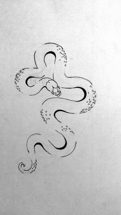 a black and white drawing of an octopus