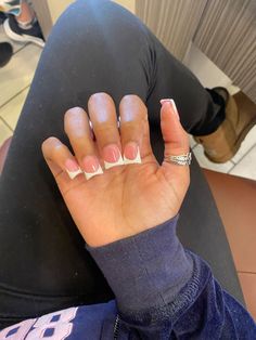 Real Short Acrylic Nails Square, Azlia Williams Nails, Duck Nails, Basic Nails, Really Cute Nails