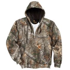 Carhartt Midweight Workcamo Hooded Zip-Front Sweatshirt Trajes Country, Casual Country Outfits, Country Style Outfits, Western Wear Outfits, Cute Country Outfits, Camo Hoodie, Carhartt Mens, Cute Comfy Outfits, Country Outfits