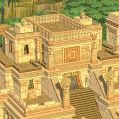 San Selvadorada Temple 🗿 | noCC 🏷️: @simscreatorscommunity @ea @thesims @sims.grown @thesimcommunity #sccregram #thesims #sims… | Instagram Sims 4 Journey To Batuu House, Sims 4 Temple, Sims 4 Museum Build, Del Sol Valley Sims 4 Build, Sims 4 San Sequoia Build, October 21, Building Ideas