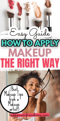 The Correct Makeup Application Order (#1 Step by Step Guide) - Real Beauty School Makeup Application Order, Order To Apply Makeup, Corrective Makeup, Eye Makeup Application, Beginners Makeup, Makeup Order, Best Makeup Tips, Makeup Help, How To Do Makeup