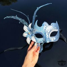 Light Blue Masquerade Mask, Blue Masquerade Mask, Mask Masquerade, Blue Mask