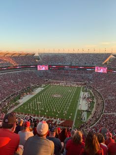 a football stadium filled with lots of people