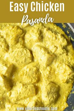 easy chicken pasoda recipe in a skillet with text overlay