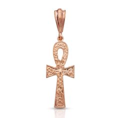 The Ankh is an ancient Egyptian symbol representing life, immortality, and the union of male and female energies. This beautiful Ankh Copper Pendant is not just a piece of jewelry but a powerful symbol of life and vitality. It makes a meaningful gift for birthdays, Christmas, Valentine's Day, and any occasion, perfect for men and women who appreciate unique and symbolic jewelry. Material & Features: * Pure Copper 99,99% * The cross measures about (L) 40 mm and (W)17 mm. * Pendant Weight is about 4.84 grams * Handmade in Brooklyn, USA * Comes with a gift box Egyptian Deities, West Indian Bangles, The Ankh, Ankh Pendant, Key Of Life, Ancient Egyptian Symbols, Egyptian Ankh, Egyptian Deity, Symbol Of Life