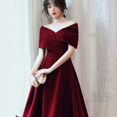 Off shoulder burgundy velvet party dress elegant adl079. Click to shop now. Free stable shipping world-wide! Tea Length Homecoming Dresses, Homecoming Dresses Knee Length, Midi Bridesmaid Dress, Mini Prom Dresses, Cheap Homecoming Dresses, Short Prom Dress, Short Cocktail Dress, Sweet 16 Dresses, Sweet Dress