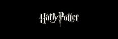 the harry potter logo on a black background