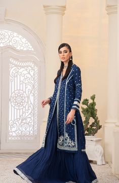 Brand: aroshiProduct Code: SAPPHIRE ELEGANCECollection: Luxury Formals This blue majestic ensemble is heavily embellished in the most elegant way. Featuring the most delicate adda work on a sophisticated summer silk fabric and a perfect blend of organza embroidered dupatta paired with banmber chiffon. A perfect choice for any special occasion. COLOUR: BlueFABRIC: Summer Silk, OrganzaSHIRT: Embroidered Shirt With Adda Work On Summer SilkDUPATTA: Organza With Embroidery 2.7yardSHARARAH: Flare Shararah On Banmber Chiffon With Raw Silk Inner Aroshi Luxury Formal's Authenticity Guaranteed – 100% Original Brand.3 Days Return Policy T&C apply.International Delivery. Faisal Fabrics Store Online offers the Biggest range of Pakistani original branded designer suits, having complete Wedding / Formals Luxury Designer Blue Dupatta, Luxury Blue Dupatta For Weddings, Luxury Designer Blue Unstitched Suit, Luxury Blue Elegant Unstitched Suit, Luxury Blue Unstitched Suit With Dupatta, Luxury Embellished Blue Dupatta, Luxury Blue Embellished Dupatta, Luxury Blue Designer Unstitched Suit, Luxury Elegant Unstitched Suiting Fabric Suit