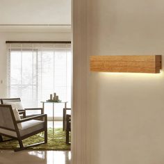 Modern Linear Wooden Wall Sconce Lamp - 1-Light Led Down Lighting Fixture For Bedroom Wood Staircase Styles, Bathroom Wall Lighting, Wood Wall Lamps, Down Lighting, Wall Lights Bedroom, Wall Sconces Bedroom, Wall Lighting Design, Led Down Lights, Wall Mounted Lamps