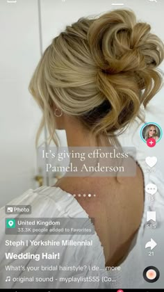 Wedding Hair Tips, Bridesmaid Updo, Classic Wedding Hair, Wedding Guest Hairstyles, Wedding Hair Inspiration, Glamour Makeup, Bridal Hair And Makeup