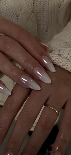 Fake Nails Long, Long Stiletto, Manicure Tips, Purple Diamond, Nails Almond, Nail Forms, Gradient Design, Gradient Nails, Baby Boomer