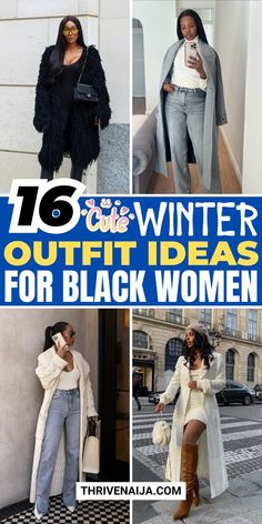 Upgrade your winter wardrobe with these stunning outfit ideas for Black women! 🖤 Cozy coats, warm layers, and trendy accessories come together for effortlessly stylish looks. ✨ Stay warm, look amazing, and make a statement this season. Save this pin for your winter style inspiration! ❄🔥