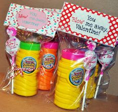 Little LDS Ideas: "You 'Blow' Me Away" Valentine Treat Bag Topper {Printable} Bubble Valentines, Valentine Treat, Bag Topper, Goody Bags