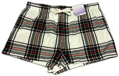 Casual Multicolor Pajama Shorts For Lounging, Cheap Plaid Pajama Shorts For Loungewear, Casual Green Sleep Shorts, Flannel Shorts Pj, Plaid Shorts Pj, Casual Plaid Short Sleepwear, Pajama Shorts Plaid, Floral Pajama Pants, Red Plaid Pajama Bottoms