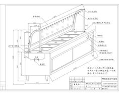 a drawing of an oven with measurements