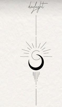 the logo for daylight is shown in black and white