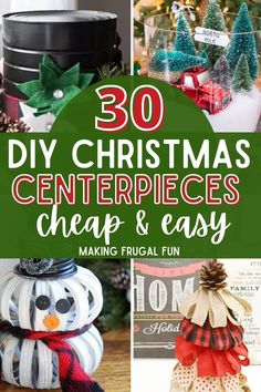 christmas centerpieces and crafts that are easy to make