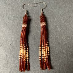 Dec 7, Beaded Fringe, Seed Bead Earrings, Fringe Earrings, Beaded Jewelry Diy, Bead Earrings, Handmade Jewellery