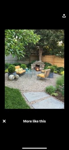 an image of a backyard that is being viewed on the webpage for more like this