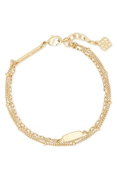 A mixed-chain bracelet features one dainty charm that's a minimalist version of the iconic Kendra Scott silhouette. Style Name:Kendra Scott Fern Multi-Strand Bracelet. Style Number: 5901473. Kendra Scott Bracelet, Diamond Bar Necklace, Preppy Jewelry, Dainty Diamond Necklace, Bony Levy, Jewelry Accessories Ideas, Multi Strand Bracelet, Dope Jewelry, Monica Vinader