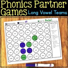 the phonics partner games for long voel teams are great to practice with