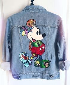 Disney Jacket Jean Jacket Patches, Tema Disney, Diy Jeans, Marvel Clothes