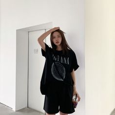 Size (CM) Waist Circumference Hips Pants Length S 60-66 96 47 M 64-70 100 49 L 68-74 104 51 Model is 168cm 49kg wears size L Black Short Tops For Streetwear, Black Casual Short Length Top, Black Relaxed Fit Short Top, Casual Black Top Short Length, Black Cotton Short Leg Pants, Black Short Length Streetwear Pants, Black Streetwear Shorts, Black Short Pants For Streetwear, Casual Black Pants With Built-in Shorts