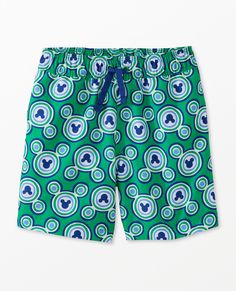 Disney Mickey Mouse Swim Trunks Green Swim Trunks For Summer Activities, Green Swim Trunks For Beach, Green Beachwear Swim Trunks For Summer Activities, Green Beachwear Swim Trunks For Summer, Playful Blue Swim Trunks For Summer Activities, Sporty Blue Swimwear For Summer, Casual Multicolor Swimwear With Uv Protection, Fun Swim Trunks For Beach Season, Playful Sports Swimwear For Summer