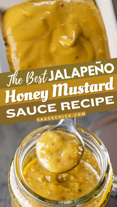 Jalapeño Honey Mustard Sauce Recipe Honey Jalapeño Butter, Honey Mustard Dressing Recipe, Jalapeño Honey, Mustard Dressing Recipe, Honey Mustard Sauce Recipe, Mustard Sauce Recipe, Honey Mustard Recipes, Homemade Hot Sauce, Mustard Recipe