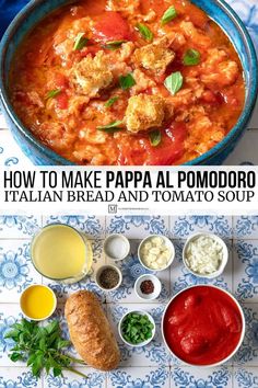 how to make pappa al pomodoro in italian bread and tomato soup