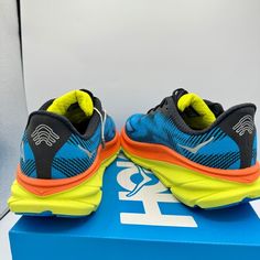 Hoka | Shoes | Nwt Hoka Clifton 9 Gtx Waterproof Gore Tex Unisex Hoka One One Running Shoes New | Poshmark Blue Dynamic Walking Shoes For Outdoor, Blue Dynamic Walking Shoes For Outdoor Activities, Dynamic Blue Walking Shoes For Outdoor Activities, Blue Low-top Trail Running Shoes For Outdoor Activities, Low-top Yellow Trail Running Shoes, Yellow Running Shoes With Air Cushioning, Blue Low-top Trail Running Shoes For Hiking, Yellow Trail Running Shoes With Air Cushioning, Yellow Trail Running Shoes With Round Toe For Outdoor