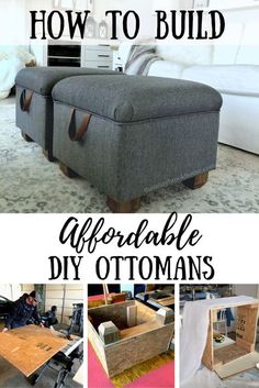 an image of how to build a diy ottoman