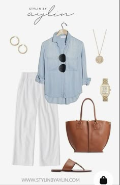 2024 Wardrobe, Snow Bird, Coastal Fashion, White Slacks, Look Boho Chic, Moda Jeans, Summer Work Outfits, 60 Fashion, Mode Casual