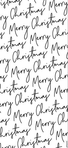 handwritten christmas greetings in black and white with the words merry christmas written on them