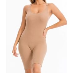 Nwt Light Brown Tan Scoop Neck Sleeveless Bodycon Kendall One Piece Polyester & Stretchy * Shaper * Model Is 5"7" And Is Wearing A Small Tags: Intimate, Layering, Layered, Layering Piece, Chic Style, Romance, Date, Love, Sexy, Romantic, Party, Club Wear, Work Wear, Office Sleeveless Beige Bodysuit With Built-in Bra, Beige Tank Top With Built-in Bra For Loungewear, Fitted Beige Tank Top For Workout, Beige Fitted Tank Top For Workout, Sleeveless Summer Bodysuit With Medium Bust Support, Shaping Sleeveless Beige Bodysuit, Shapewear Sleeveless Workout Tank Top, Beige Sleeveless Bodysuit For Loungewear, Beige Bodysuit With Medium Bust Support