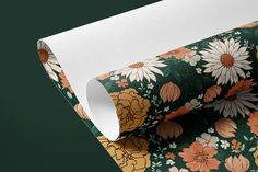 Green Vintage Floral Contact Paper | Peel And Stick Wallpaper | Removable Wallpaper | Shelf Liner | Drawer Liner | Peel and Stick Paper 1268 Peel And Stick Contact Paper, Wallpaper Shelf, Wallpaper Shelves, Shelf Liner, Ink In Water, Wallpaper Removable, Smooth Walls, Contact Paper, Green Vintage