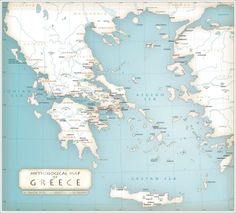 a map of the ancient world with all its major cities and towns in greek language