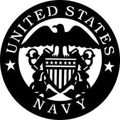 the united states navy emblem is shown