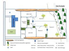 a map shows the location of different areas in which there are trees and other things