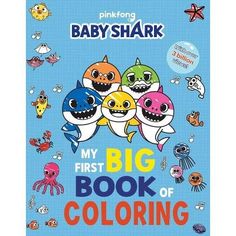 the baby shark book is on display