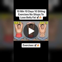 an animated video showing how to do exercises for men and women with the text 10 minutes to