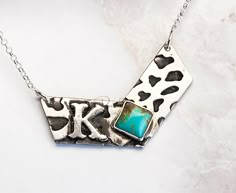 2023 Birthday, Western Fashion Jewelry, Hee Haw, Western Tee, Silver Turquoise Jewelry, Bar Necklace Personalized, Leather Jewellery, Silver Bar Necklace, Print Texture