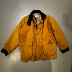 Vintage Scottish Coat Jacket Very Good Quality Size Xl Selling In As In Condition - Good- Flaws (Just Dirty) Shown In Picture And Video. Comes From A Smoke-Free Pet Free Home Happy Poshing! Yellow Jacket, Good Quality, Picture Video, Mens Jackets, Coats Jackets, Jackets & Coats, Man Shop, Pet, Yellow