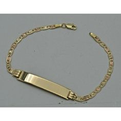 Our Real 10k Gold 7" Engravable Id Valentino Link Bracelet 4.5gr + Engraving Is Made Of High-Quality Real 10k Gold. Its Dainty And Slightly Substantial But Will Not Feel Heavy On Your Cutlet. Its An Awful Gift For Your Friend, Family, Mama, Woman, Girlfriend, Aunt, Grandmother, Son, Or Yourself And Is Suitable For All Occasions Like Parties, Marriages, Engagements, Promises, Mothers Day, Valentines Day, And Anniversaries. Specifications: Gold Weight: 4.5 Grams Metal Type: 10k Solid Gold Bracelet Solid Gold Bracelet, Faded Hair, Womens Jewelry, 10k Gold, Womens Jewelry Rings, Link Bracelets, Womens Jewelry Bracelets, Types Of Metal, Solid Gold