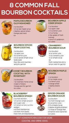 the 8 most common fall bourbon cocktails info for drinks that are not made with alcohol