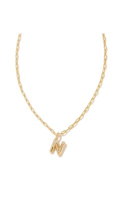 Wear your personality with pride with the Kendra Scott Crystal Letter N Necklace. This playful gold and metal necklace features a dazzling crystal-embellished N, adding a touch of sparkle to any outfit. Perfect for a unique and fun way to showcase your individual style. N Necklace, Letter N, Metal Necklace, Metal Necklaces, Individual Style, Kendra Scott, Front Porch, One Size Fits All, Alabama