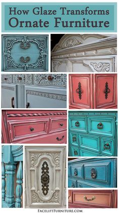 how glaze transforms an old dresser with paint