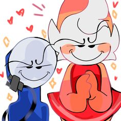 an image of two cartoon characters hugging each other